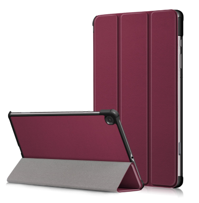 Kaitseümbris "Smart Leather" Samsung X210 / X215 / X216 Tab A9 Plus/ Tab A11 Plus 11.0 (viinamari)