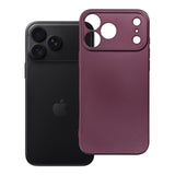 Silikoon Metallic iPhone 18 Pro Max (viinamari)