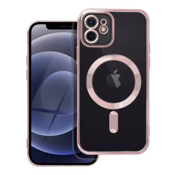 Ümbris Electro Mag Cover iPhone 12 (roosakuldne)
