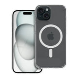 Ümbris Forcell F-Protect Clear Hybrid MagSafe iPhone 15  (läbipaistev)