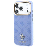 Guess MagSafe Ümbris Peony 4G Small Logo iPhone 18 Pro / 17 Pro (helesinine)