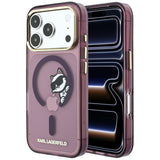 Karl Lagerfeld MagSafe Ümbris Peekaboo Logo iPhone 18 Pro Max / 17 Pro Max (viinamari)