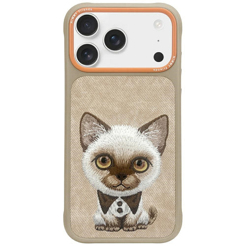 Ümbris Nimmy BIG EYED PET Cat iPhone 17 Pro (beež)