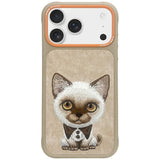 Ümbris Nimmy BIG EYED PET Cat iPhone 17 Pro (beež)