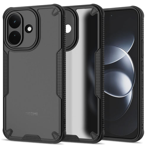 Ümbris Tech-Protect Rugged Shield Xiaomi Redmi Note 17 Pro 5G (läbipaistev / must)