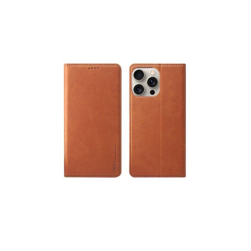 Ümbris kaanega HDD Magnetic Wallet Case Samsung A17 5G (pruun)