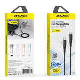Juhe Awei CL-182C Type-C / Type-C 60W 1m (valge)
