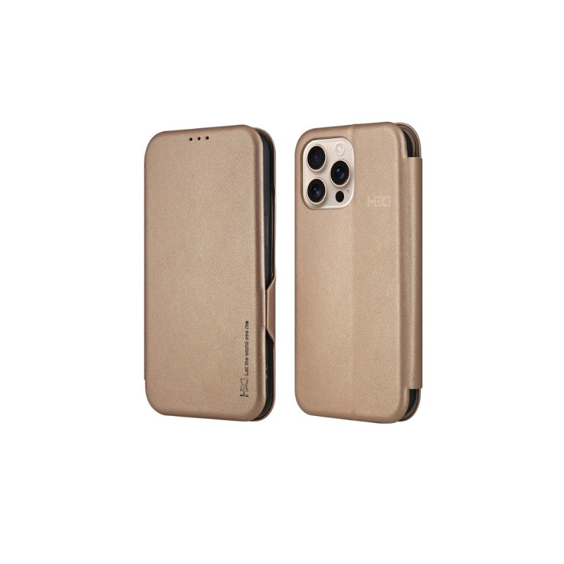 Ümbris kaanega HDD Classic Wallet Case Samsung  A37 5G (kuldne)