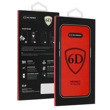 Kaitseklaas Full Glue Privacy iPhone 18 Pro (must)