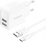 Adapter Foneng EU53 2.4A 2xUSB-A (valge)