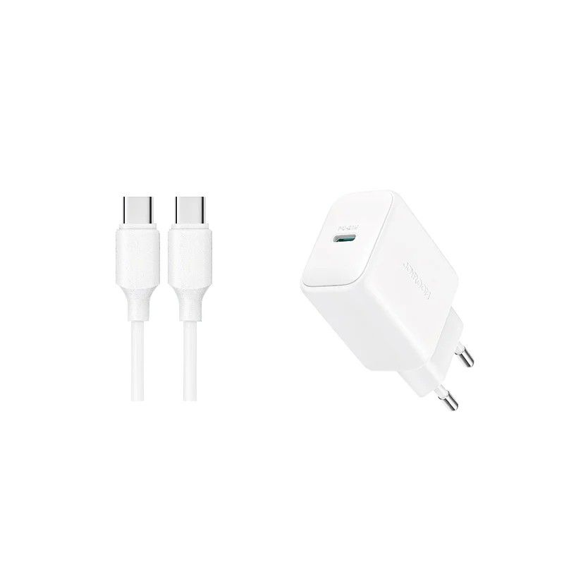 Adapter Joyroom JR-TCF20 Type-C + Type-C PD20W (valge)